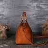 Genuine Embossed Leather Messenger Top Handle Bag Retro Handbag Totem Pattern High Quality Natural Skin Women Shoulder Tote Bags