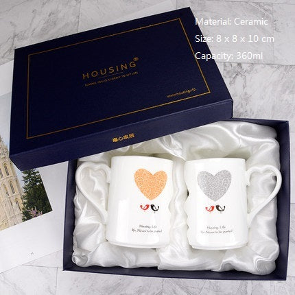 Couple of lovers cups mug personality cup ceramic cup