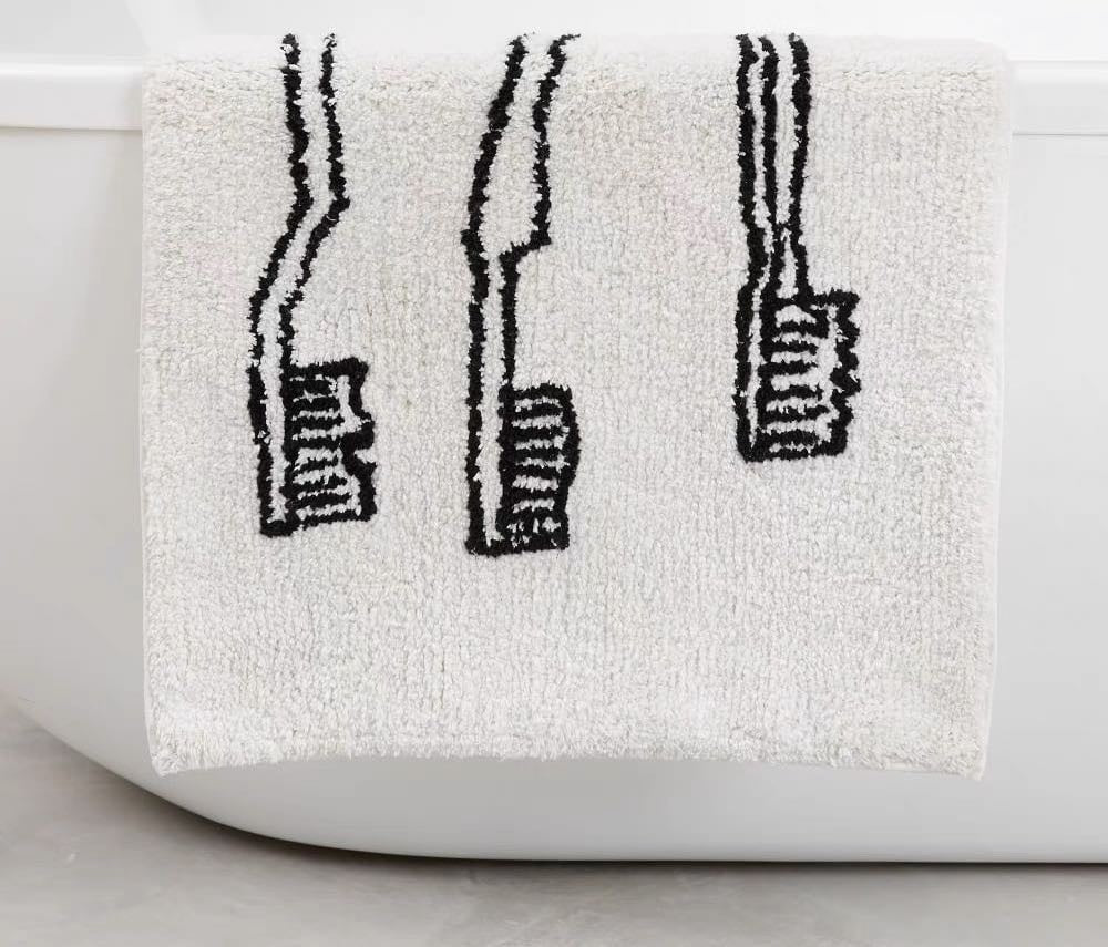 Strange Series Of Interesting Bathroom Floor Mats Absorb Water