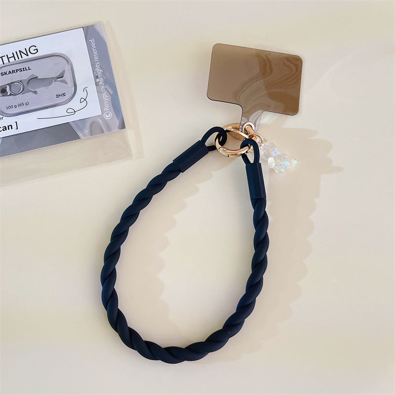 Short Mobile Phone Lanyard Luminous Bear Pendant Clip Anti-lost Wrist Strap Ornaments Universal Phone Pendant Portable Women