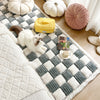 Plush Bedside Mats Non-slip Rectangular Carpet