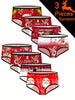 3pcs Women's Christmas-Themed Cartoon Reindeer Print Briefs - Breathable, Quick-Dry Polyester & Spandex Blend, Low-Rise, Seamless Comfort Fit Underwear Set