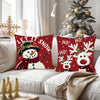 Christmas pillow covers - Vintage Christmas Pillow Covers - Snowman - Deck Your Halls with Delight