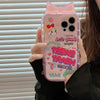 Girl Bowknot Rope Hanging Hot Girl Silicone Phone Case