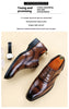 Formal Leather Shoes British Men Brogue Pointed-toe Lace