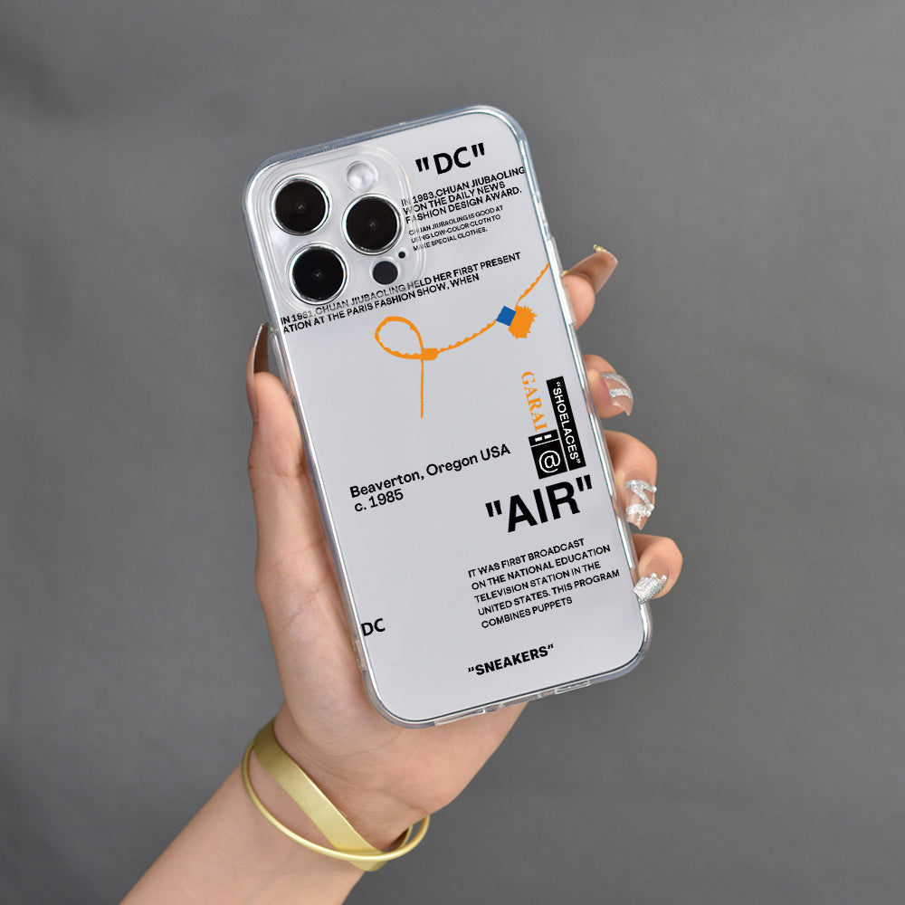 Applicable To Phone Case English Letters All-inclusive Lens Drop-resistant Protective Cover