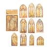 Mocard PET Laser Gold Sticker Package Stickers For Journals 6 Models