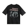 Fashion Retro Distressed Printed Women's Top