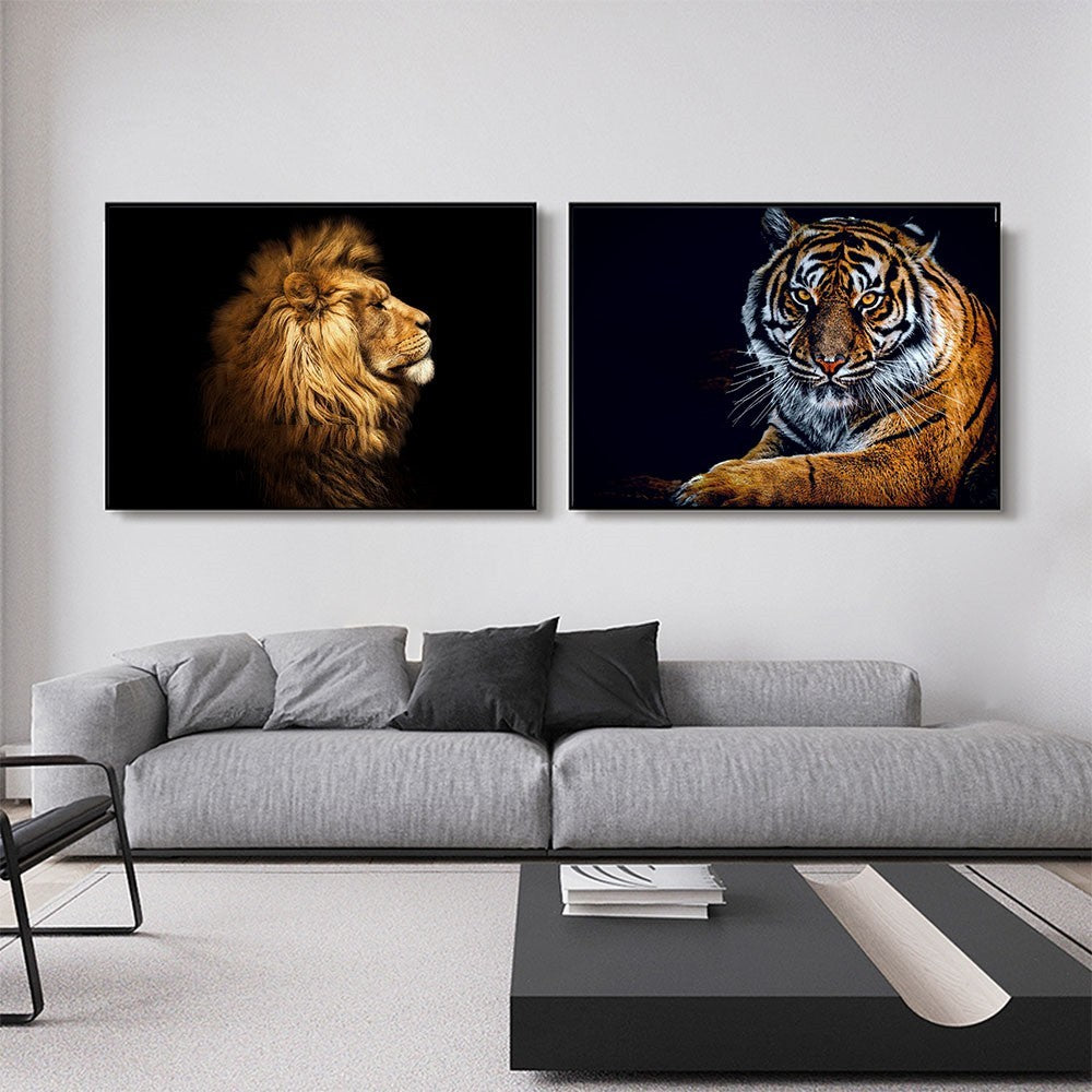Art Pavilion Living Room Decorative Painting Canvas Core Spray Painting Hanging Picture