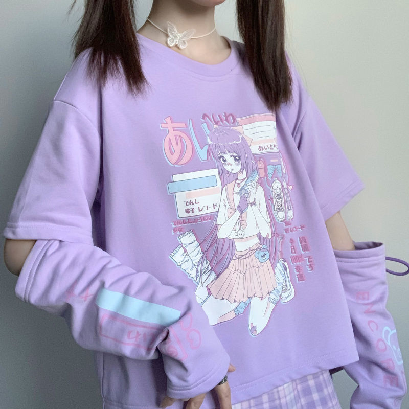 Women's Short-sleeved T-shirt With Two Sleeves