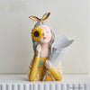 Home Decor Girl Figurine Resin Sculpture Abstract Art Room Decor Nordic Decoration Home Living Room Decoration Accessories Gifts