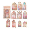 Mocard PET Laser Gold Sticker Package Stickers For Journals 6 Models