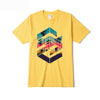 Summer And Autumn Pattern Printed Short-sleeved T-shirt Youth Printing Moon Maze Creative Short-sleeved T-shirt
