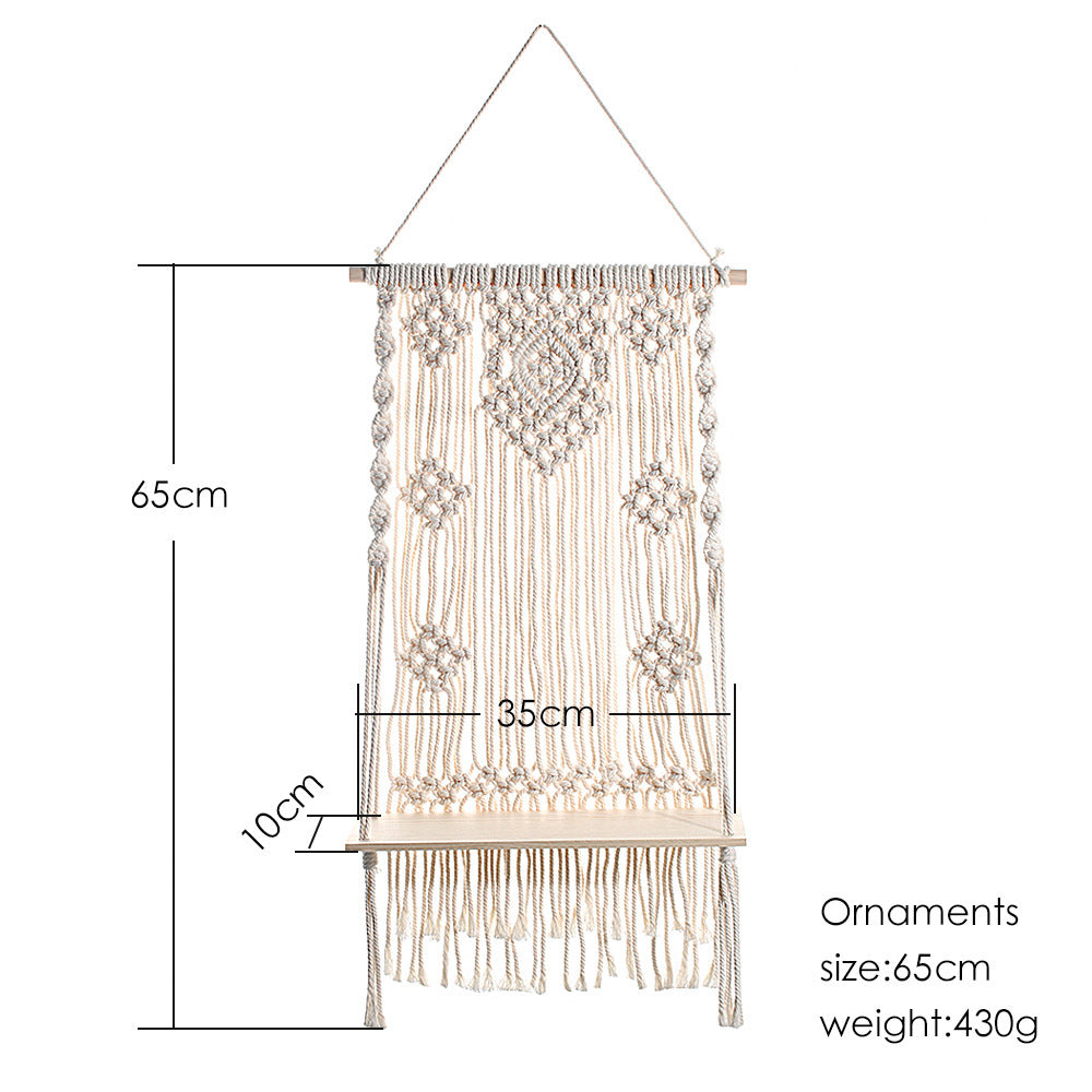 Handmade Woven Shelving For Wall Decoration