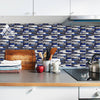 Simulation Marble Embossed Mosaic Pattern Tile Sticker Kitchen Bathroom Wash Basin Decoration