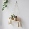 Tassel Leaf Woven Tapestry Rack Decoration Storage
