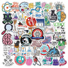 50 New Laboratory Physical Chemistry Graffiti Stickers Amazon Popular Luggage Guitar Waterproof DIY Stickers
