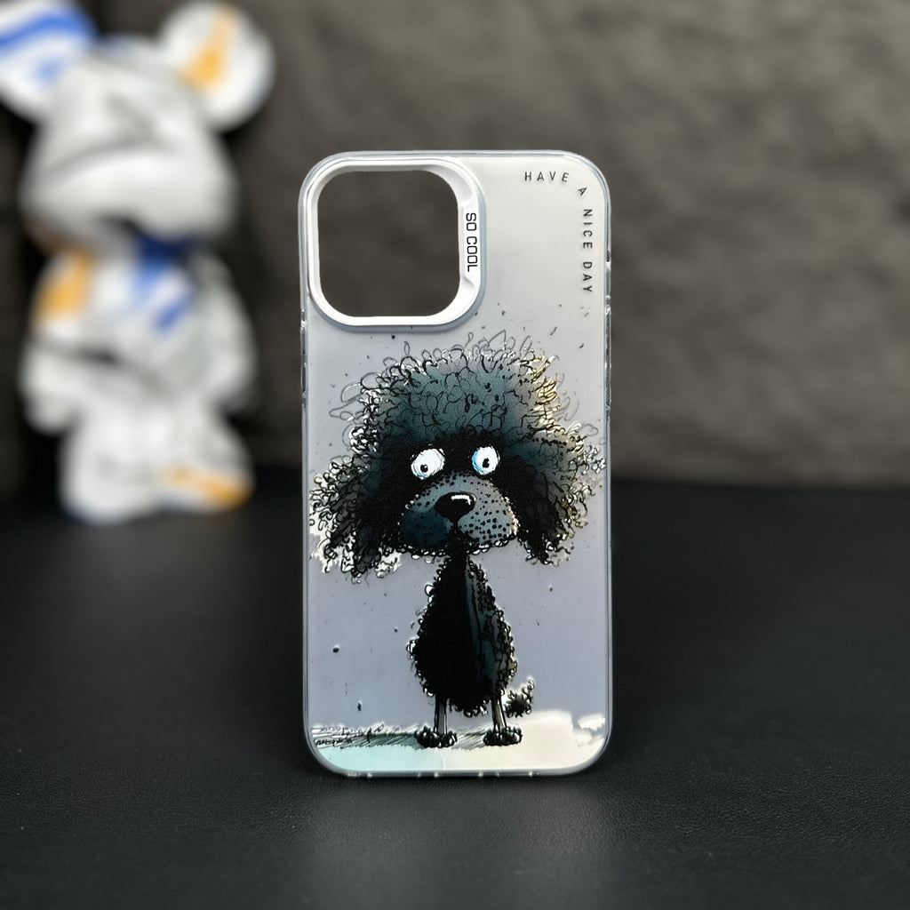 Personalized Silver Cat Phone Case