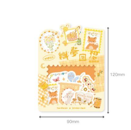 Japanese Paper Gold Foil Stickers Pack Journal Material