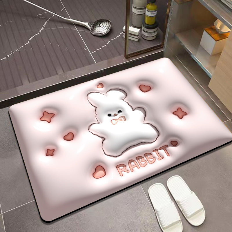 Foot Mats For Entering The Household Bathroom