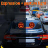 1pc Fun Emoticon LED Car Light with Remote, 12 Gestures Expression, Battery-Operated Neon Decorative Ambiance Lighting for Vehicles, Party, Halloween - 36V Max