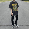 Rock Skull Print High Street Loose Short Sleeve T-Shirt