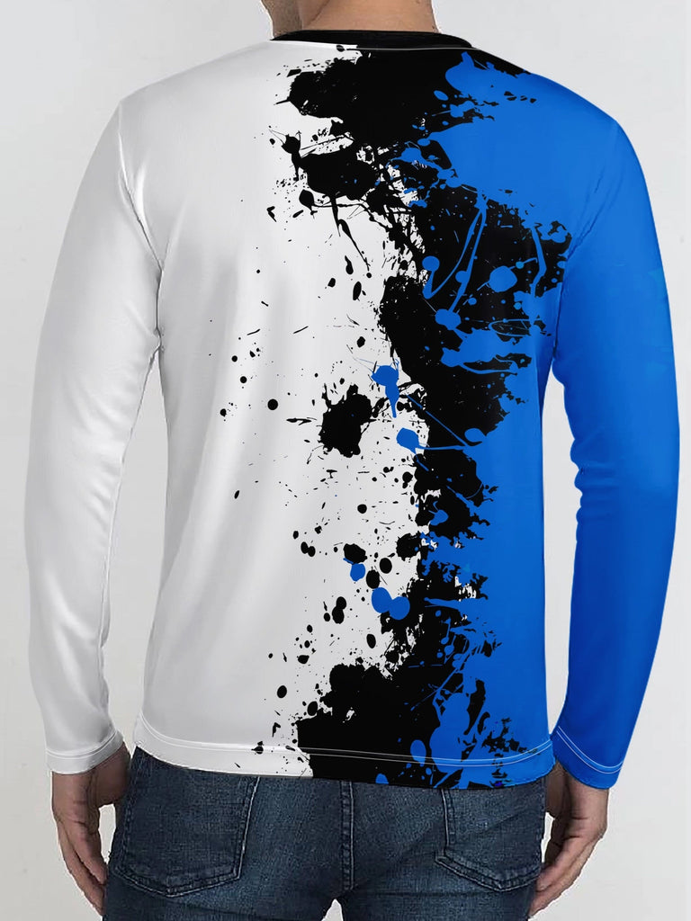 Men's 2Pcs Outfits, Casual Crew Neck Long Sleeve T-shirt And Drawstring Sweatpants Joggers Set For Summer, Men's Clothing