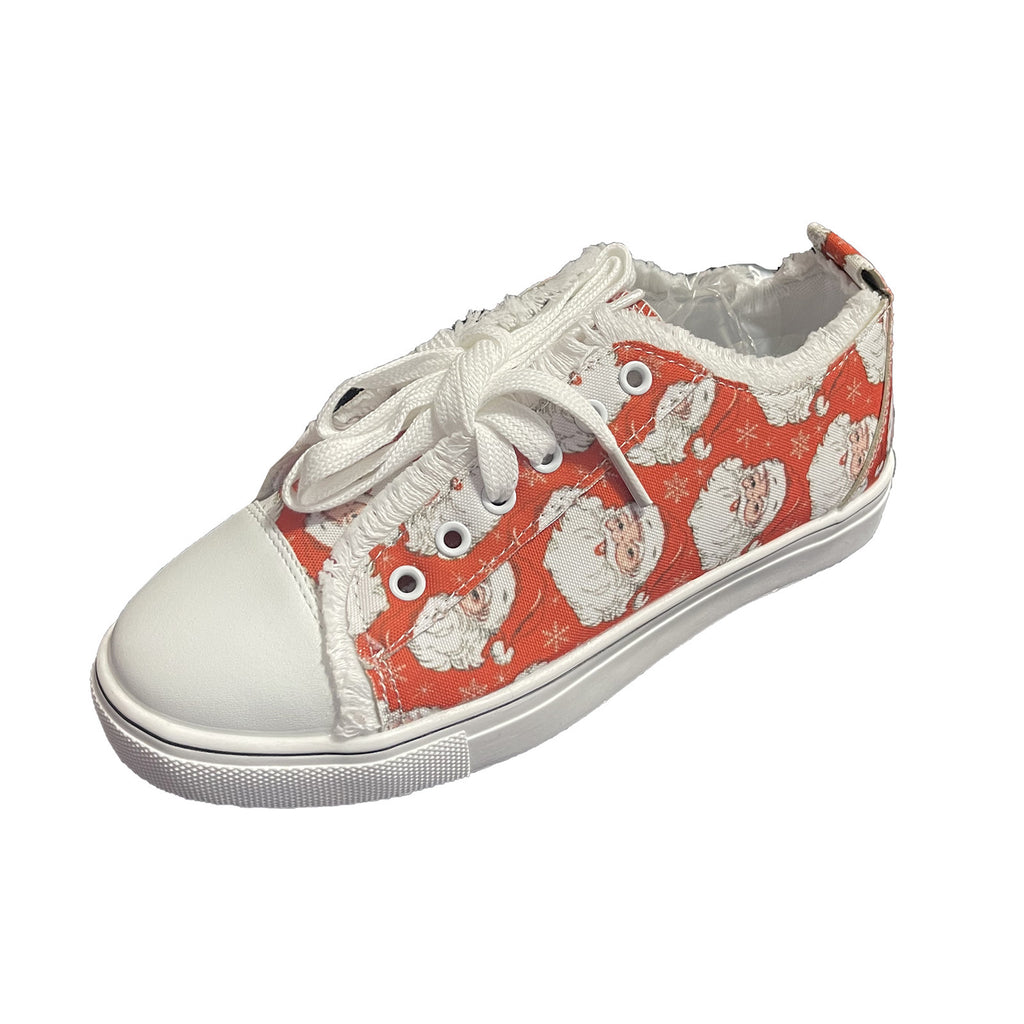 Santa Claus Printed Casual Shoes