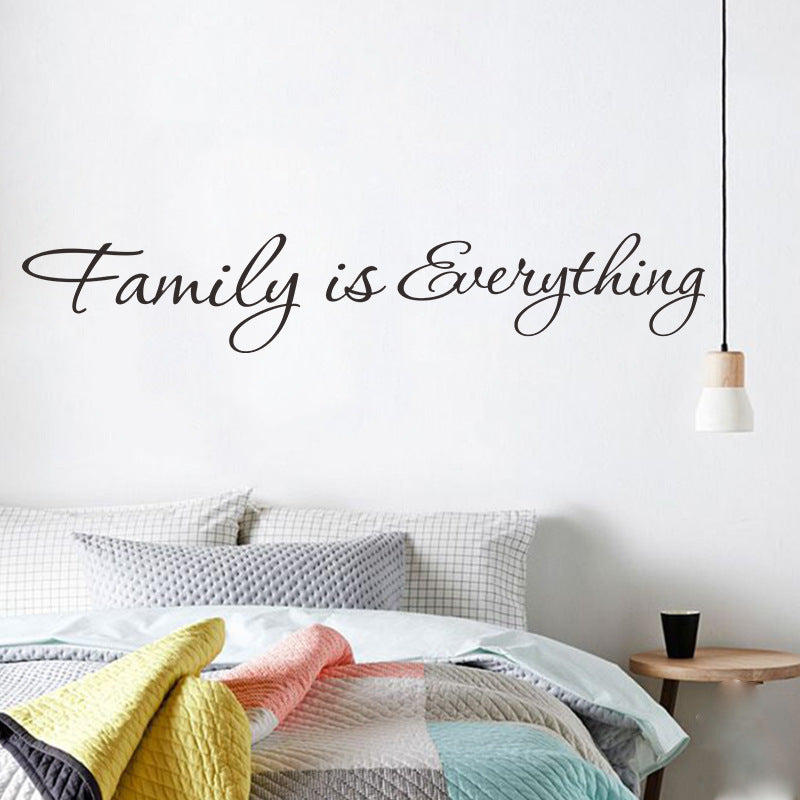 Family Is Everything English Motto Wall Stickers Family Removable Wall Stickers FX1077