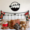 1pc Merry Christmas Metal Sign, Merry Christmas Metal Wall Sign, Round Metal Christmas Sign, Large Metal Christmas Signs, Room Decor, Home Decor, Holiday Decor, Festivals Decor, Front Door Decor, Scene Decor, Door Decor, Wall Decor, Background Decor