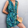 V-neck Zip-neck Dress Women's Spring And Summer
