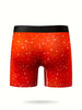 Men's Festive Christmas Boxer Briefs - Breathable, Comfort-Fit with Fun Digital Print Design, Stretchy Polyester Blend