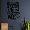 Iron Christian Metal Wall Art - Christians, Homeowners, Decor Enthusiasts - Composition, Iron - Suitable for Home Decoration, Housewarming Gift, Inspirational Wall Art