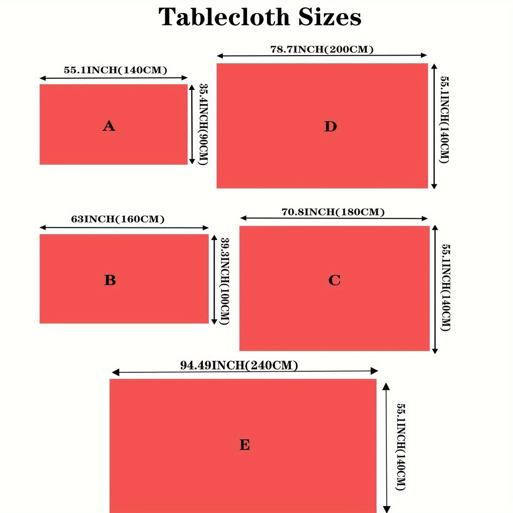 1pc Santa Claus And Reindeer Pattern Christmas Theme Polyester Tablecloth, Waterproof, Oil-Repellent, Stain-Repellent, Washable Table Cover, Decorative Rectangular Tablecloth for Restaurants, Christmas Parties, Outdoor Picnics