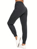 Women's Hollow Pleated Casual Sports Pants, Drawstring Workout Jogger Pants, Women's Activewear