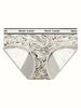 6 Pcs Letter High-Waisted Breathable Stretch Women's Menstrual Panties