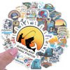 50 Fishing Enthusiasts Fishing Road Fishing Box Decorative Personality Stickers Wholesale