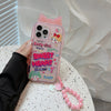 Girl Bowknot Rope Hanging Hot Girl Silicone Phone Case