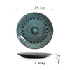Ceramic Bowls Plates Cups Tableware Set Retro Household
