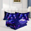 3pcs Fashion Bedding Set, Wonderful Underwater World Seaweed Coral Jellyfish Print Bedding Set, Soft Comfortable Skin-friendly Bedroom Quilt, Guest Room (1 * Quilt + 2 * Pillowcase, No Core)