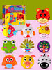 Creative Paper Cups And Plates Stickers For Educational Non-woven Kindergarten Art Area