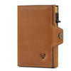 Oil Wax Crazy Horse Cowhide Coin Purse With Automatic Card Dispensing