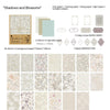 Light Retro Salt Small Floral Journal Material