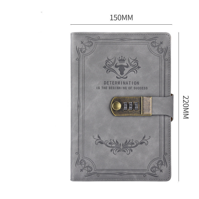 A5 Retro Codebook Journal With Lock