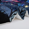 Butterfly Comforter Set Moon Printed Bedding Night Sky Galaxy Comforter 3 Piece Set (1 Bed Comforter + 2 Pillow Cases), Comforter For All Seasons, Soft Comfortable And Breathable Printed Bedding For Home Dorm Decoration