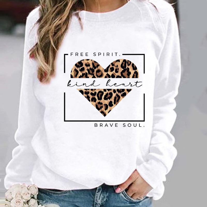 Women's Fashion Casual Round Neck Geometric Pattern Printed Sports Sweater