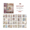 Double-sided Material Journal Book Retro Collage Background Note Paper