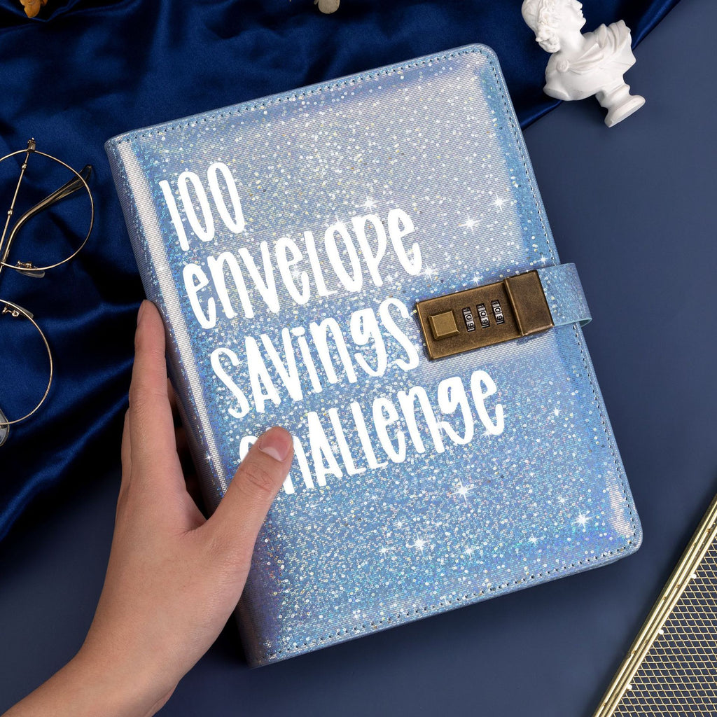 100 Days Saving Challenge Loose-leaf Password Journal Book