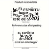 Spanish Quote Dove Wall Stickers, Art Deco Style Graphic Vinyl Decals, Detachable Self-Adhesive Home Decor for Living Room Bedroom Study Dining Room, Single-Use Irregular Shape Glossy Finish