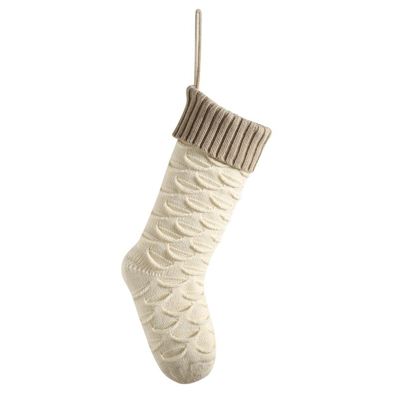 Christmas Gift Bag Decorative Socks Knitted Hanging Decoration